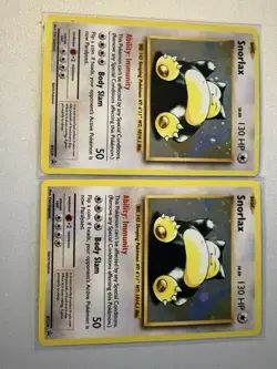 Pokemon Snorlax XY179 Basic Card Lot 2016 Regular English Pokemon TCG (2 Cards) - Image 1