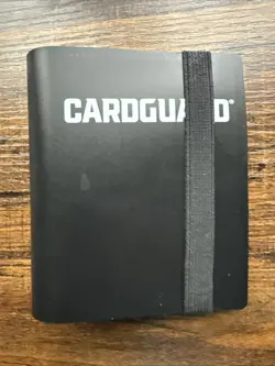 Card Guard Mini Binder w/ Strap - Black - Holds 40 Cards - Image 1