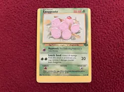 Pokemon MISCUT ERROR Exeggcute 52/64 Jungle Unlimited Card MP - Image 2