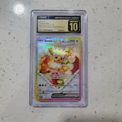 CGC PRISTINE 10 Eevee Ex SVP 174 SPC Prismatic Evolutions Premium Pokemon Card - Image 1