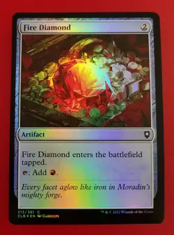 1x Fire Diamond | FOIL | Battle for Baldur's Gate | MTG Magic Cards - Image 1