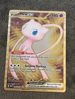 Pokemon TCG - Mew 205/165 Scarlet & Violet 151 Gold UPC Promo Metal Card NM / M - Image 1