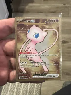 Pokemon TCG - Mew 205/165 Scarlet & Violet 151 Gold UPC Promo Metal Card NM / M - Image 1