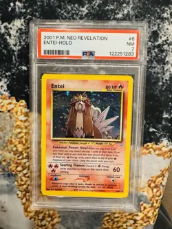Pokemon TCG Entei Neo Revelation Holo Rare Card 6/64 PSA 7 - Image 1