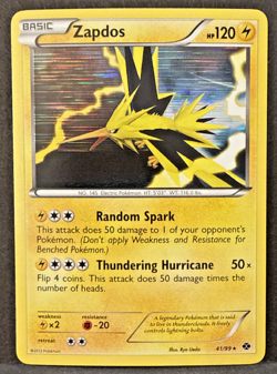 Zapdos 41/99 Next Destinies Holo Rare Pokemon Card - NM - Image 1