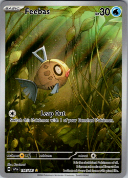 Feebas Illustration Rare Surging Sparks 198/191 Pokemon Card TCG NM - Image 1