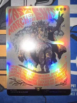 MTG - LTR - Last March of the Ents (Borderless Poster) #739 - Near Mint Foil - Image 1