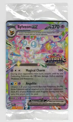 Sylveon ex 041/131 Stamped Prismatic Evolutions Promo Sealed Pokemon Card - Image 1