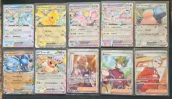 Pokemon Prismatic Evolutions 7 EX Cards and 3 Ultra Rare Cards Mint Condition - Image 1