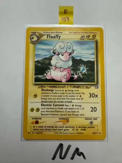 Flaaffy 34/111 Uncommon Neo Genesis Pokemon Card NM - Image 1