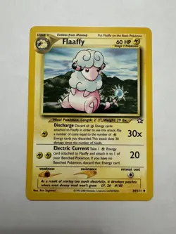 Flaaffy 34/111 Uncommon Neo Genesis Pokemon Card NM - Image 3