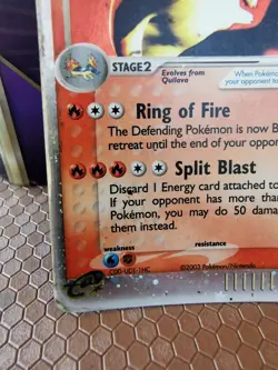 Pokemon Typhlosion EX Sandstorm 2003 Holo Ultra Rare Card 99/100 - Image 5