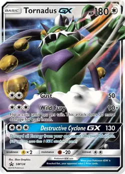Tornadus GX - SM134 - Pokemon Sun & Moon Promo Ultra Rare Card NM Holographic - Image 1