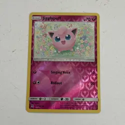 Jigglypuff Reverse Holo Foil Rare Hidden Fates 2019 41/68 - Pokemon TCG Card - Image 1