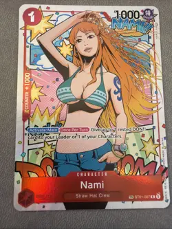 One Piece TCG Card Wings of the Captain OP06-ST01-007 Nami TR Treasure Rare - Image 1