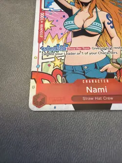 One Piece TCG Card Wings of the Captain OP06-ST01-007 Nami TR Treasure Rare - Image 2