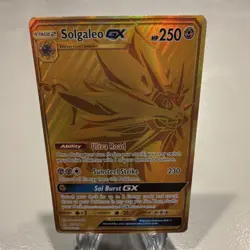 Pokemon Solgaleo GX 173/156 Ultra Prism Secret Rare Holo 250HP Stage 2 Card - Image 1