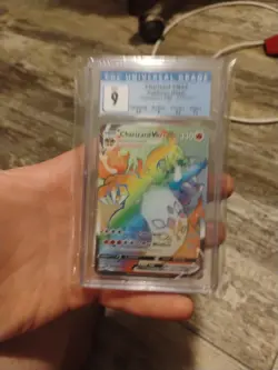 Pokemon TCG Charizard VMAX Champions Path Holo Card 074/073 Secret Rare Cgc 9 - Image 1