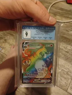 Pokemon TCG Charizard VMAX Champions Path Holo Card 074/073 Secret Rare Cgc 9 - Image 3