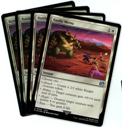 x4 Battle Menu - Foil - 0009 - Final Fantasy - MTG - NM/M - Image 1