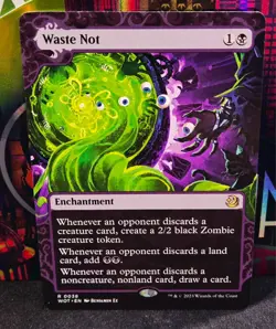 magic the gathering - Waste Not - Enchantment - Rare - Black - Zombie - Swamp - Image 1