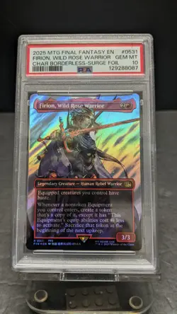 2025 MTG Final Fantasy Firion Wild Rose Warrior SURGE FOIL 0531 PSA 10 FF2 - Image 1