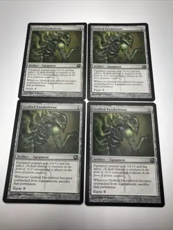 Grafted Exoskeleton X4 Scars of Mirrodin Playset MTG Magic The Gathering MINT - Image 1