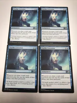 Psychic Corrosion X4 Core Set 2019 Playset MTG Magic The Gathering ALL MINT - Image 1