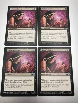 Liliana's Caress X4 Core Set 2011 (M11) Playset MTG Magic The Gathering ALL MINT - Image 1