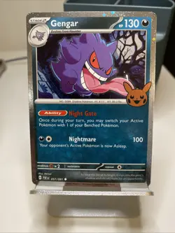 Pokemon TCG - Gengar 057/091 Trick Or Trade Stamped Cosmos Holo - NM - Image 1