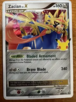 Zacian LV. X - SWSH135 - SWSH: Celebrations Black Star Promo - Pokemon TCG - Image 1