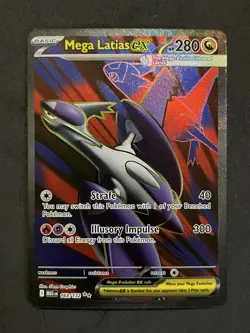 163 Mega Latias ex Full Art Ultra Rare Pokemon Mega Evolution English - Image 1