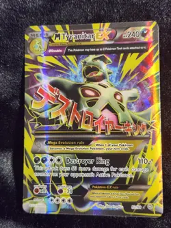 Pokemon XY Ancient Origins M Tyranitar EX 92/98 Full Art Ultra Rare Holo NM - Image 1