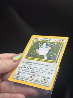 Pokemon TCG Wigglytuff 19/130 Base Set 2 Unlimited Holo Rare HP - Image 3