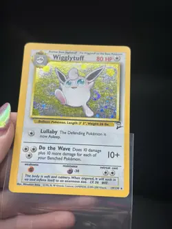 Pokemon TCG Wigglytuff 19/130 Base Set 2 Unlimited Holo Rare HP - Image 4
