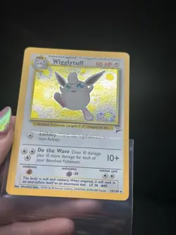 Pokemon TCG Wigglytuff 19/130 Base Set 2 Unlimited Holo Rare HP - Image 5