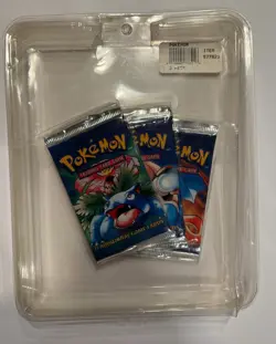1999 Pokemon Base Set - Sealed 3-Pack Blister (Charizard / Blastoise / Venusaur) - Image 1