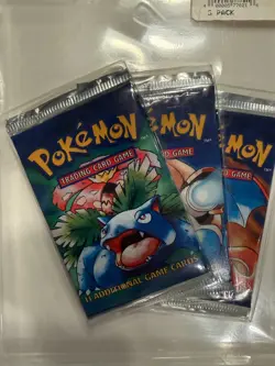 1999 Pokemon Base Set - Sealed 3-Pack Blister (Charizard / Blastoise / Venusaur) - Image 2