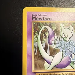Pokemon TCG Mewtwo Black Star Promo #12 Vintage LP - Image 2