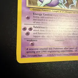 Pokemon TCG Mewtwo Black Star Promo #12 Vintage LP - Image 5