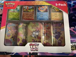 Pokemon Scarlet & Violet 151 Mini Tins 5 Pack Sealed Costco Bundle Box - Image 1