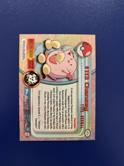 Chansey Topps Pokemon TV Animation Edition Series 2 #113 2000 05ti - Image 2