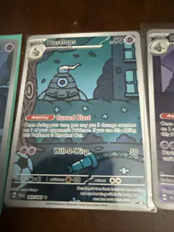 Pokemon Duskull 68/64 Dusclops 69/64 Dusknoir 70/64 Shrouded Fable Evolution - Image 3