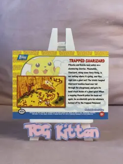 Topps Pokemon - Trapped Charizard- 51 - Non-Holo Pikachu's Vacation TCGKITTEN - Image 2