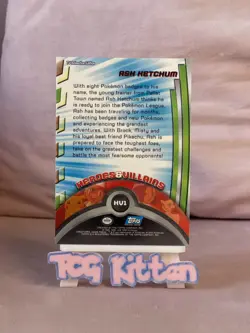 2000 Topps Pokemon - Ash Ketchum HV1 - #HV1 - Series 2 - Non-Holo - TCGKITTEN - Image 2