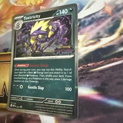 Pokemon TCG Toxtricity Phantasmal Flames Prerelease Stamped Promo 017 LP In Hand - Image 5