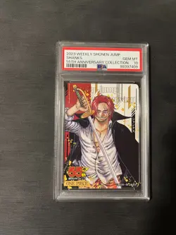 PSA 10 Shanks 55th Anniversay Shonen Jump 2023 Weekly ONE PIECE TCG - Image 5