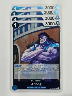 One Piece - 4x OP14-042 Arlong - Rare - Image 1