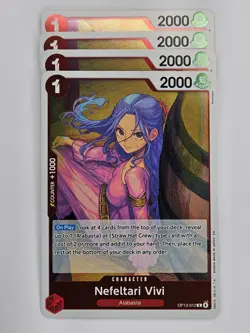 One Piece - 4x OP13-012 Nefeltari Vivi - Rare - Image 1