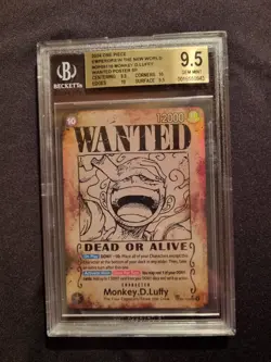 Monkey D. Luffy OP05-119 Wanted Poster SP SEC BGS 9.5 GEM MINT One Piece TCG - Image 3